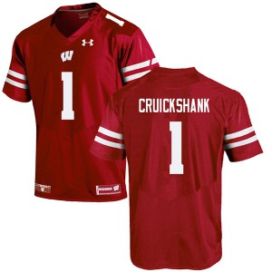 Men Wisconsin Badgers Aron Cruickshank #1 Red Stitched Jerseys 806701-466