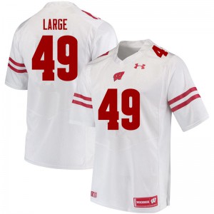Mens Wisconsin Badgers Cam Large #49 White Player Jerseys 456698-732