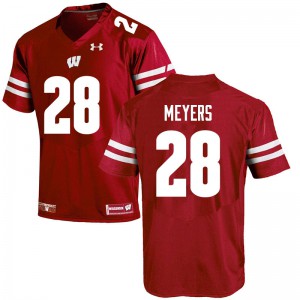 Men Wisconsin Badgers Gavin Meyers #28 Red Alumni Jersey 911533-302