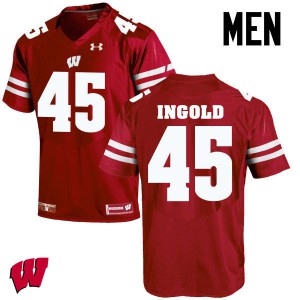 Men's Wisconsin Badgers Alec Ingold #45 NCAA Red Jersey 970817-117