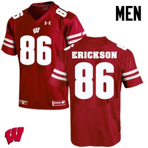 Men's Wisconsin Badgers Alex Erickson #86 Red Official Jerseys 616154-456