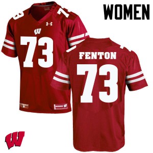 Women's Wisconsin Badgers Alex Fenton #73 High School Red Jerseys 541585-791