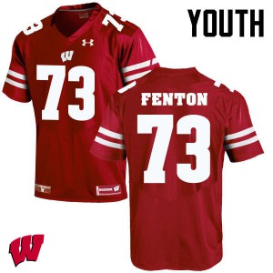 Youth Wisconsin Badgers Alex Fenton #73 Red Alumni Jersey 899019-172