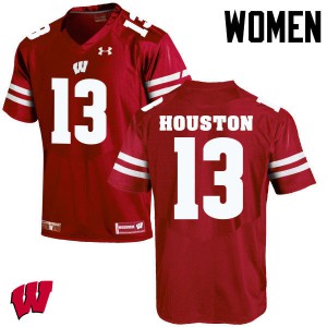 Women's Wisconsin Badgers Bart Houston #13 Alumni Red Jerseys 500307-989