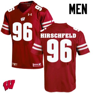 Mens Wisconsin Badgers Billy Hirschfeld #96 Red Alumni Jerseys 433218-530