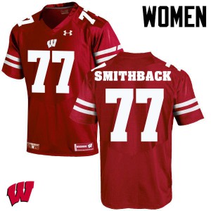 Women's Wisconsin Badgers Blake Smithback #77 College Red Jerseys 298071-847
