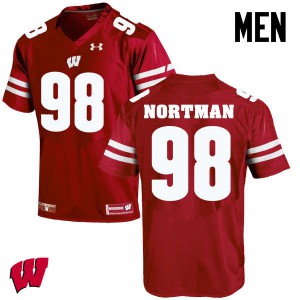 Men's Wisconsin Badgers Brad Nortman #98 Player Red Jersey 923630-370
