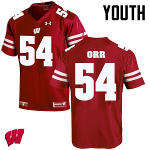 Youth Wisconsin Badgers Chris Orr #54 Red University Jersey 410200-636