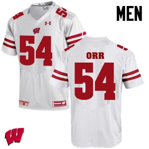 Mens Wisconsin Badgers Chris Orr #50 White University Jerseys 542279-996