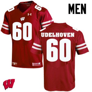 Men Wisconsin Badgers Connor Udelhoven #60 University Red Jersey 963070-414