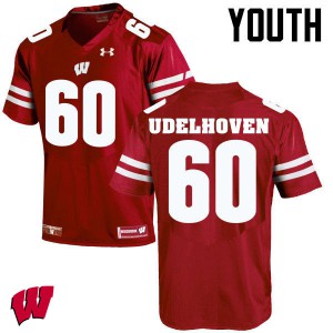 Youth Wisconsin Badgers Connor Udelhoven #60 Player Red Jersey 922894-770