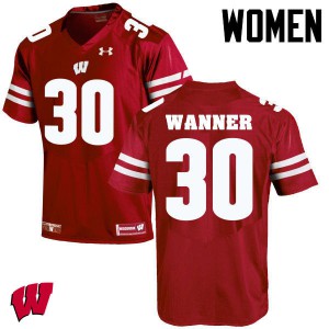 Womens Wisconsin Badgers Coy Wanner #30 Red Embroidery Jersey 441888-227