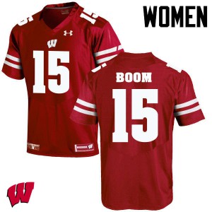 Women's Wisconsin Badgers Danny Vanden Boom #15 Player Red Jersey 983734-122
