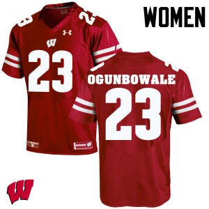 Women Wisconsin Badgers Dare Ogunbowale #23 Alumni Red Jersey 606608-583