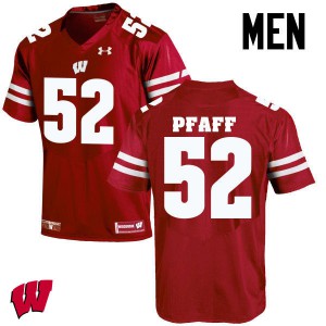 Men's Wisconsin Badgers David Pfaff #52 Stitched Red Jersey 887953-492