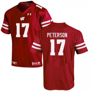 Men's Wisconsin Badgers Darryl Peterson #17 Red Player Jersey 146450-702