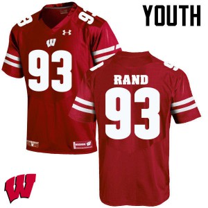 Youth Wisconsin Badgers Garrett Rand #93 Embroidery Red Jersey 327191-615