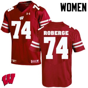 Womens Wisconsin Badgers Gunnar Roberge #74 Alumni Red Jersey 413650-360