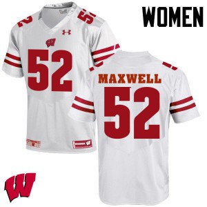 Women's Wisconsin Badgers Jacob Maxwell #52 University White Jersey 663571-100