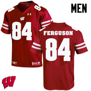 Men Wisconsin Badgers Jake Ferguson #84 Official Red Jerseys 997101-841