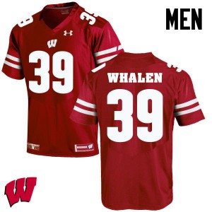 Mens Wisconsin Badgers Jake Whalen #30 Red College Jerseys 913757-136