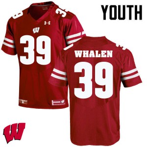 Youth Wisconsin Badgers Jake Whalen #30 Red Player Jersey 290749-891