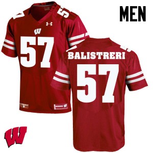 Men's Wisconsin Badgers Michael Balistreri #57 Red College Jersey 375074-338