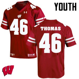Youth Wisconsin Badgers Nick Thomas #45 Football Red Jersey 617417-172
