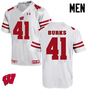 Men Wisconsin Badgers Noah Burks #51 White Player Jerseys 762773-458