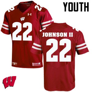 Youth Wisconsin Badgers Patrick Johnson Ii #22 Red Alumni Jersey 842417-871