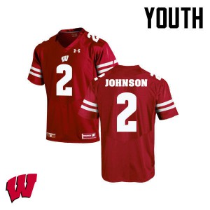 Youth Wisconsin Badgers Patrick Johnson #2 Red Player Jersey 286456-871