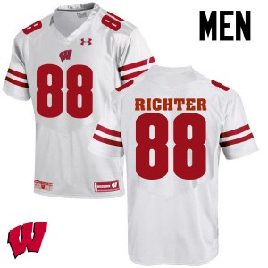 Mens Wisconsin Badgers Pat Richter #88 NCAA White Jerseys 269605-112