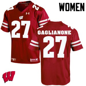 Women's Wisconsin Badgers Rafael Gaglianone #27 Red Official Jersey 514424-986