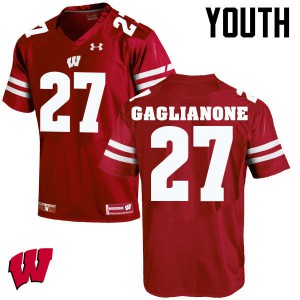 Youth Wisconsin Badgers Rafael Gaglianone #27 College Red Jersey 710961-847