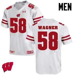 Men Wisconsin Badgers Rick Wagner #58 Official White Jersey 558209-942