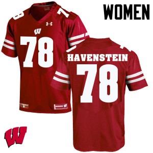Women's Wisconsin Badgers Robert Havenstein #78 Player Red Jerseys 671972-625