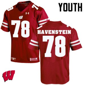 Youth Wisconsin Badgers Robert Havenstein #78 Red Football Jersey 973900-257