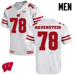 Men's Wisconsin Badgers Robert Havenstein #78 Alumni White Jersey 798633-933