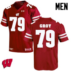 Mens Wisconsin Badgers Ryan Groy #79 Red High School Jerseys 863357-596
