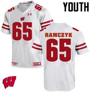 Youth Wisconsin Badgers Ryan Ramczyk #65 Official White Jerseys 609337-305