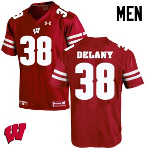 Men Wisconsin Badgers Sam DeLany #38 Red University Jerseys 869367-557