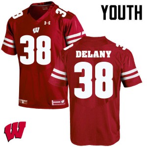 Youth Wisconsin Badgers Sam DeLany #38 Stitched Red Jerseys 822329-101