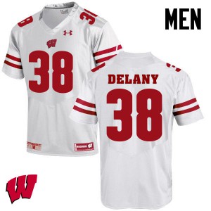 Men Wisconsin Badgers Sam DeLany #38 White University Jersey 212070-905