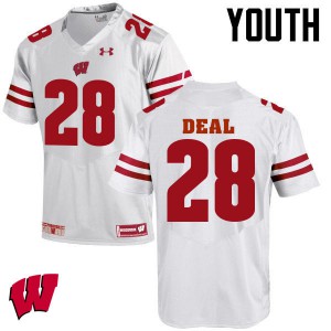 Youth Wisconsin Badgers Taiwan Deal #28 University White Jersey 885500-392