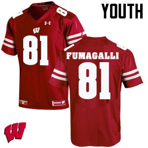 Youth Wisconsin Badgers Troy Fumagalli #81 Football Red Jerseys 993886-440