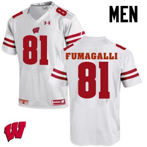 Men Wisconsin Badgers Troy Fumagalli #81 White High School Jersey 634190-347