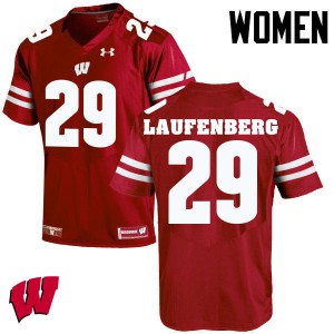 Women's Wisconsin Badgers Troy Laufenberg #29 Stitched Red Jerseys 598889-289