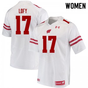 Women's Wisconsin Badgers Max Lofy #17 White Player Jerseys 464737-261