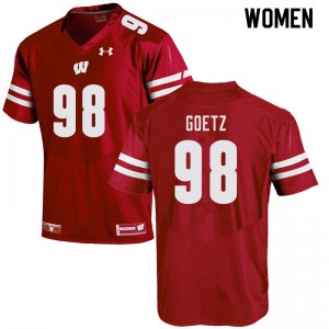 Women's Wisconsin Badgers C.J. Goetz #98 University Red Jersey 500693-854