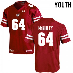 Youth Wisconsin Badgers Duncan McKinley #64 Red High School Jerseys 710180-274